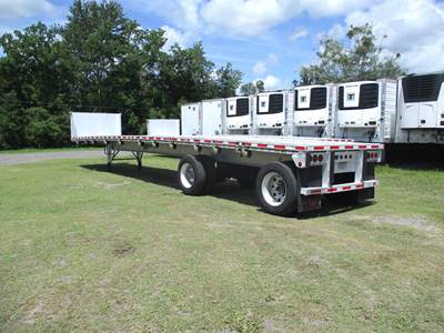 East 48x102 Aluminum Flatbed Trailer - Air Ride, Fixed Spread Axle