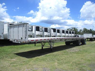 East 48x102 Aluminum Flatbed Trailer - Air Ride, Fixed Spread Axle