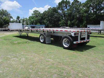East 48x102 Aluminum Flatbed Trailer - Air Ride, Fixed Spread Axle