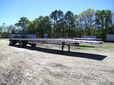 East 48x102 Aluminum Flatbed Trailer - Air Ride, Spread Axle