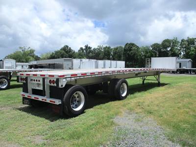 East 48x102 Aluminum Flatbed Trailer - Air Ride, Fixed Spread Axle