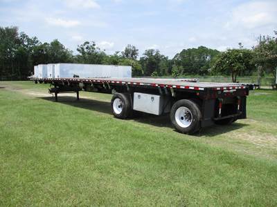 Fontaine 48x102 Steel Flatbed Trailer - Air Ride, Fixed Spread Axle
