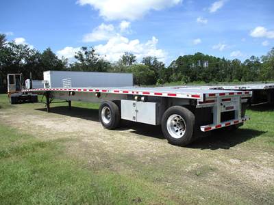 Fontaine Revolution 48x102 Aluminum Flatbed Trailer - Air Ride, Fixed Spread Axle