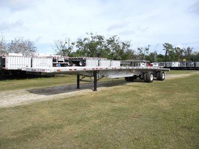 Great Dane 53x102 Aluminum Flatbed Trailer - Air Ride, Fixed Spread Axle