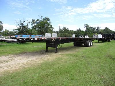 Manac 48x102 Steel Flatbed Trailer - Air Ride, Sliding Axle