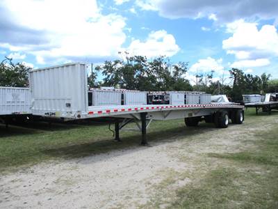 Reitnouer 48x102 Aluminum Flatbed Trailer - Air Ride, Fixed Spread Axle