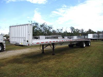 Reitnouer 48x102 Aluminum Flatbed Trailer - Air Ride, Fixed Spread Axle