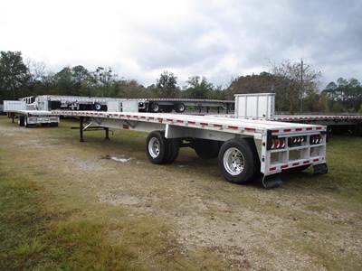 Reitnouer 48x102 Aluminum Flatbed Trailer - Air Ride, Fixed Spread Axle
