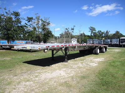 Reitnouer MaxMiser 53x102 Aluminum Flatbed Trailer - Air Ride, Fixed Spread Axle