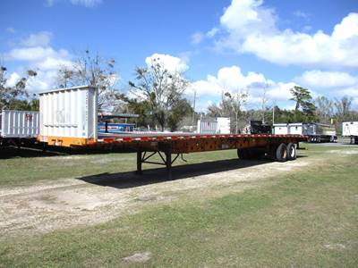 Transcraft TL-2000 53x102 Steel Flatbed Trailer - Air Ride, Sliding Axle