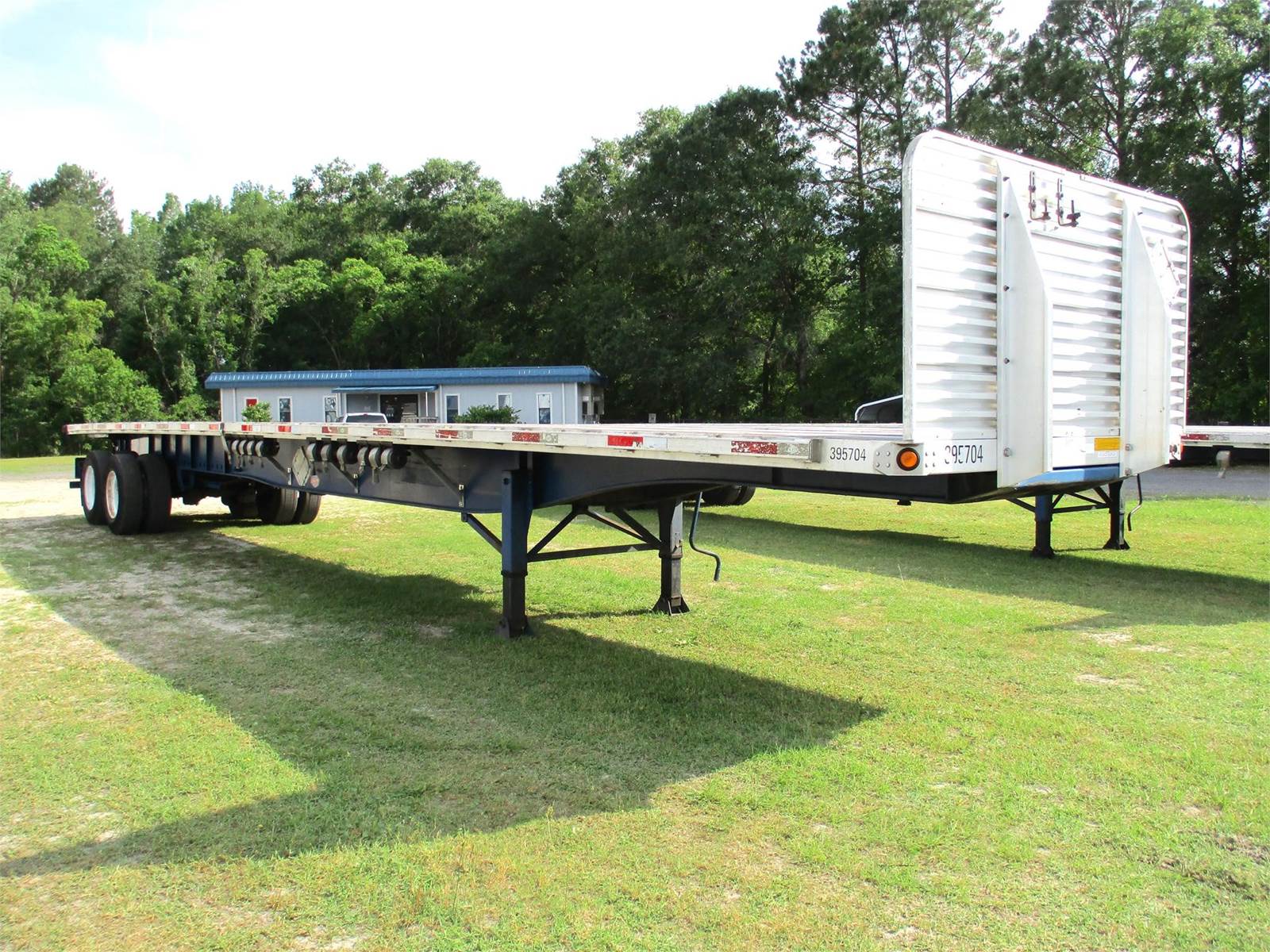 2008 UTILITY 48x102 Combination Flatbed Trailer Spring, Sliding Axle