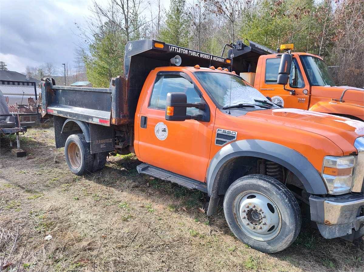 2008 Ford F550 Dump Truck For Sale Littleton, NH 60232635