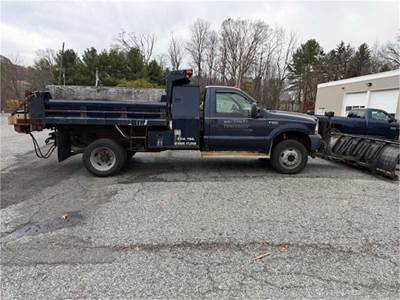 2002 Ford F550 4x4 Mason Dump Plow Package