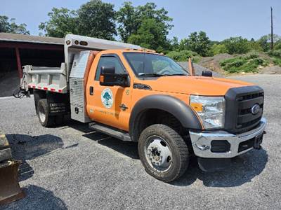 2015 Ford F550 Municipal Stainless Dump w/Plow & Spreader