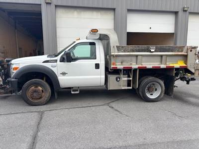 2014 Ford F-550 Dump Truck with Western V-Plow