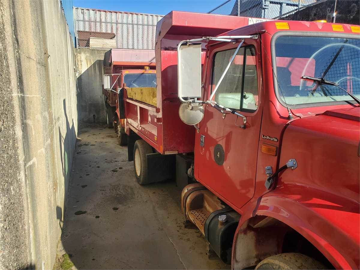 1997 International 4700 LP Dump Truck For Sale Willimantic, CT
