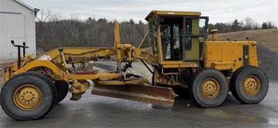 1985 Caterpillar 130G Motor Grader with Wing Plow