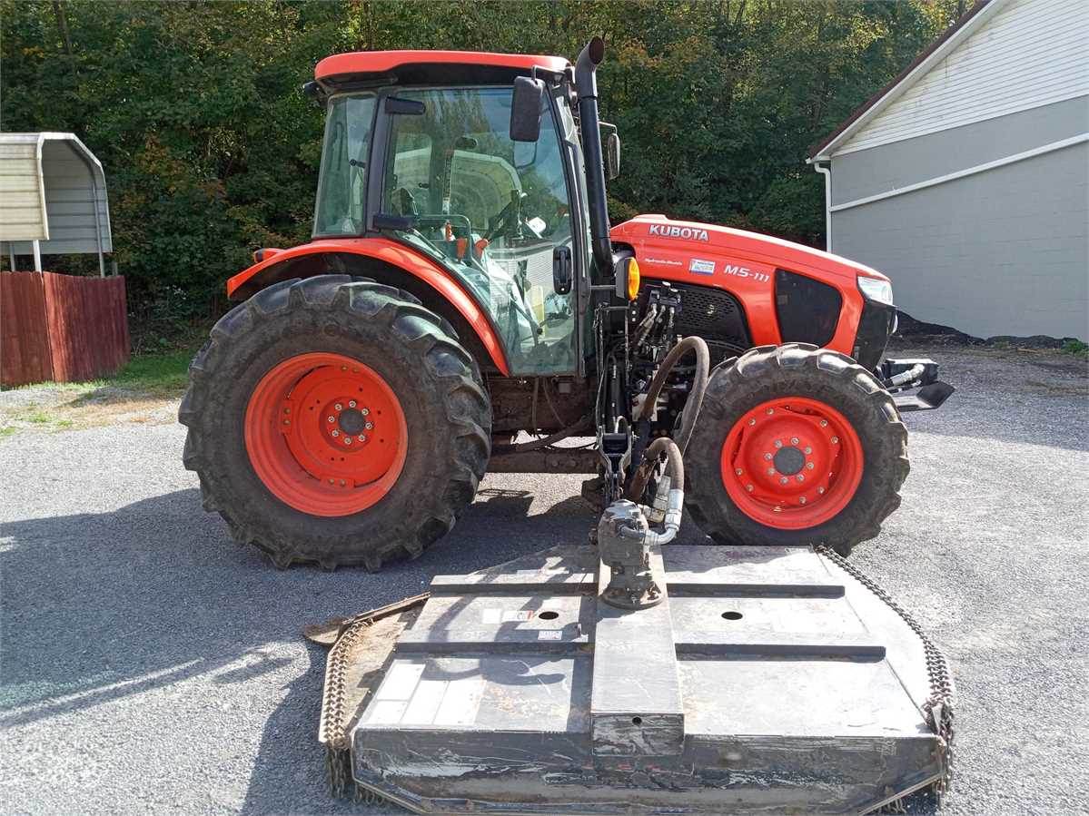 2019 Kubota M5111 Tractor Terrain King Mower For Sale, 889 Hours