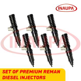 FE4E00001 (14.0) - Set of Premium Reman Diesel Injectors – 6 Injectors Set – $1,500.00 + $1,200.00 Core Free Shipping in all orders – Save $50USD