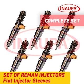 85000417 D12D 465 HP – 6 Injectors Set – $1,200.00 + $600.00 Core – Flat Injector Sleeves – Save $50US