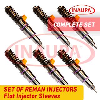 85000496 D16F EPA07 – 6 Injectors Set – $1,200.00 + $600.00 Core – Flat Injector Sleeves – Save $50USD