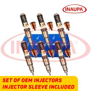 85000496 D16F EPA07 – 6 REMAN BY DELPHI Injectors Set – $2,850.00 + $600.00 Core – Flat Injector – Save $50USD