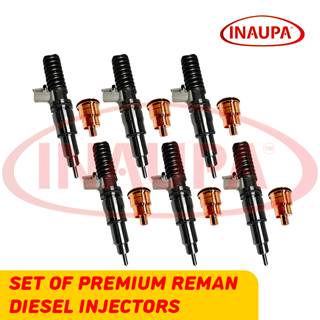 85003109 D13F EPA07 - Set of Premium Reman Diesel Injectors – 6 Injectors Set – $1,200.00 + $600.00 Core – Flat Injector Sleeves – Save $50USD