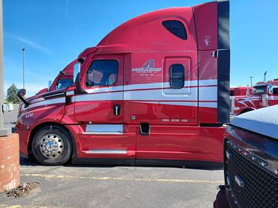 Freightliner Cascadia 126 Sleeper Semi Truck - 72" Raised Roof Sleeper, Detroit 505HP, 13 Speed Manual