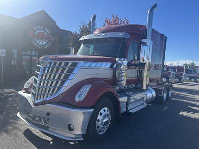 International LoneStar Sleeper Semi Truck - Mid Roof Sleeper, Cummins 500HP, Amt