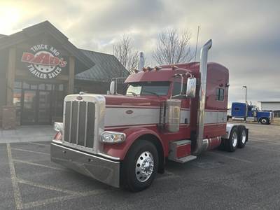 Peterbilt 389 Sleeper Semi Truck - 72" Mid Roof Sleeper, Cummins 565HP, 18 Speed Manual