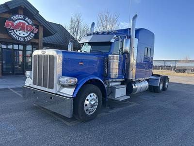 Peterbilt 389 Sleeper Semi Truck - 72" Mid Roof Sleeper, Cummins 605HP, 18 Speed Manual