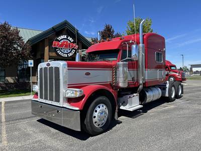 Peterbilt 389 Sleeper Semi Truck - Mid Roof Sleeper, Cummins 565HP, 18 Speed Manual