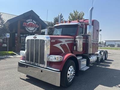 Peterbilt 389 Tri Axle Sleeper Semi Truck - 78" Mid Roof Sleeper, Cummins 565HP, 13 Speed Manual