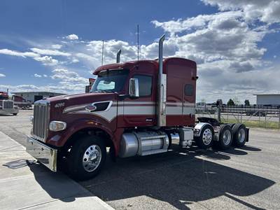 Peterbilt 567 Tri Axle Sleeper Semi Truck - Mid Roof Sleeper, Paccar 510HP, 13 Speed Manual