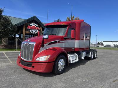 Peterbilt 579 Sleeper Semi Truck - 80" Mid Roof Sleeper, Cummins 500HP, 18 Speed Manual