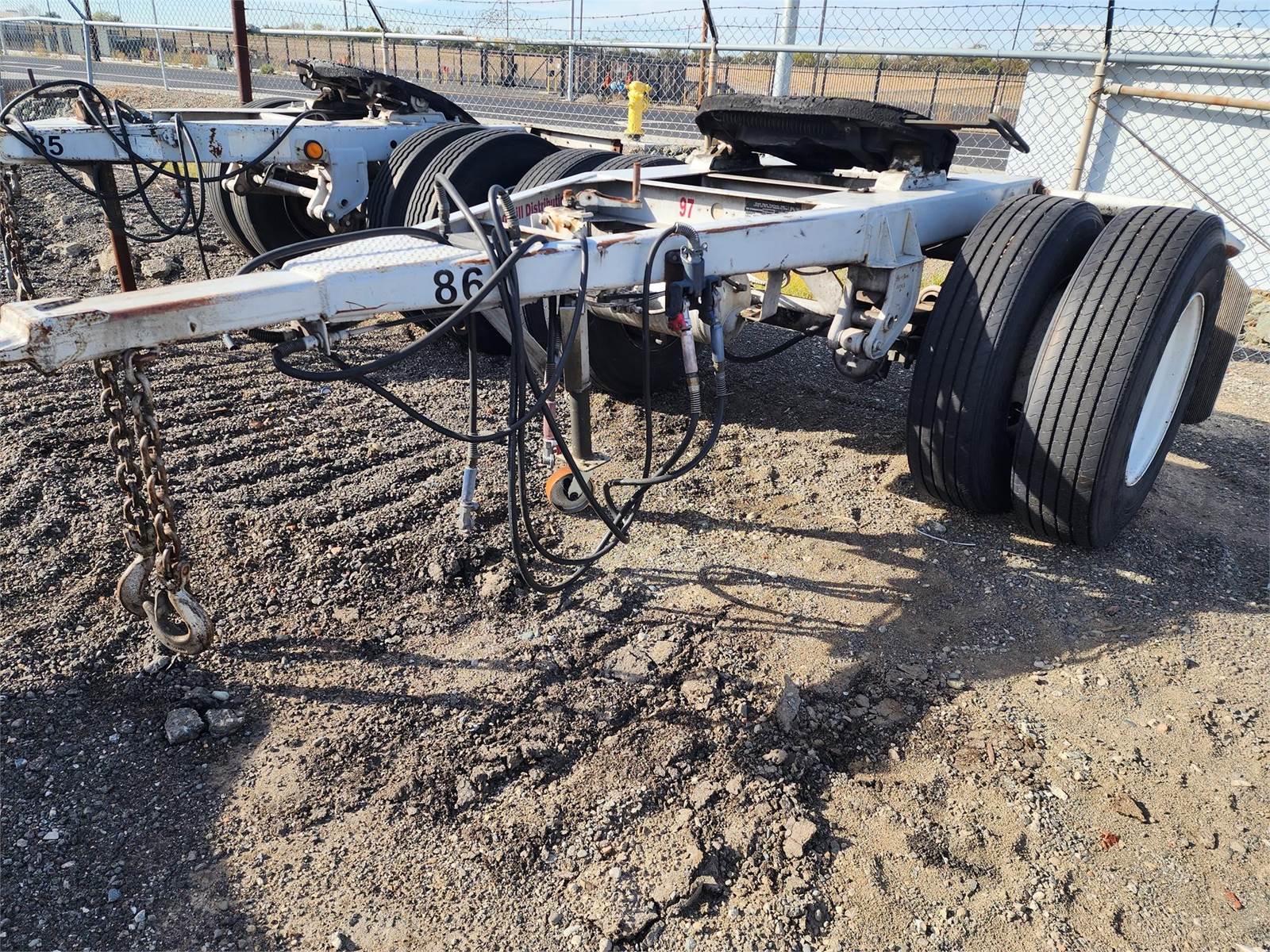 1989 Great Dane Single Axle Steel Dolly Trailer Spring For Sale