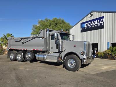 Peterbilt 389 Tri Axle Dump Truck - Cummins 450HP, 13 Speed Manual, 18' Dump