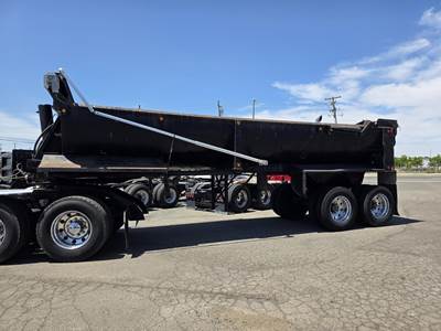 Cook 28 ft End Dump Trailer - Tandem Axle, Steel, Single Point