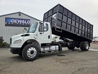 Freightliner M2 106 20 ft Flatbed Dump Truck - 300HP, 6 Speed Allison Hs Automatic