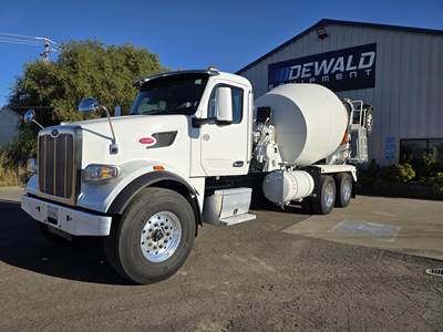 Peterbilt 567 Tri Axle Mixer / Ready Mix / Concrete Truck - Paccar, 380HP, 7 Speed Allison Rds Automatic