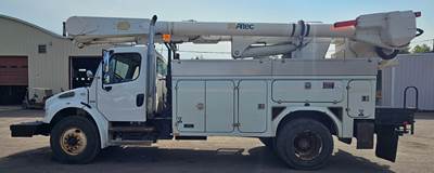 2007 Freightliner M2 Bucket Truck with Altec AM50E Overcenter Aerial Lift 55 Ft Working Height, Insulated 46KV, and Material Handling Jib