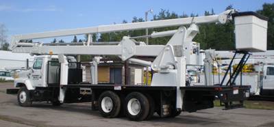 International 2674 6X4 Bucket Truck - Reach All HD5100 Aerial Lift 100 Ft Working Height