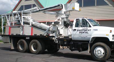 Bridge Inspection Truck - Paxton Mitchell Snooper with 10 Ft Rotating Platform 600 lbs. Capacity