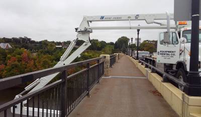 Bridge Inspection Truck - Aspen Aerials UB50ER (Extra Reach) - Underbridge Inspection and Maintenance Platform