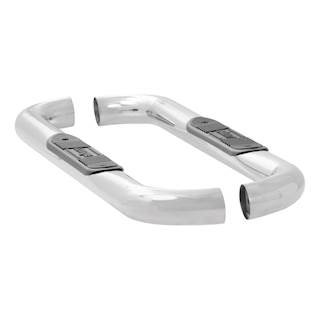 Cab Step Bars 3" Round Stainless Steel LUVERNE 548850 for 1999 - 2016 FORD F-250 / F-350 / F-450 / F-550 Super-Duty Regular Cab