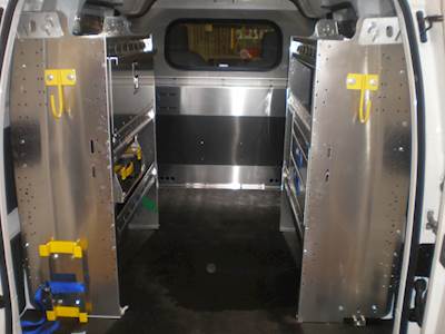 Nissan NV200 / Chevrolet City Express Van Body Interior Package - Ranger Design Aluminum Shelving & Storage