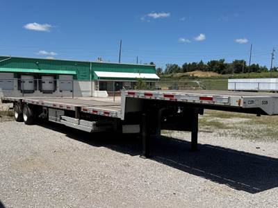 2013 53' Transcraft Combo Stepdeck - Slide Axle - Ramps - 2 Toolboxes - NO CREDIT CHECK Drop Deck Trailer
