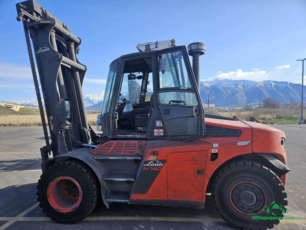 2014 Linde H140 Pneumatic Tire Forklift For Sale, 11,517 Hours Salt