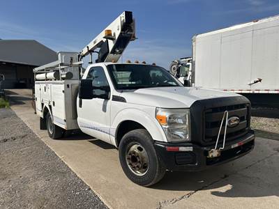 Ford F-350 34 ft Boom / Bucket Truck - 2011 Versalift TEL29NE Aerial Lift, Automatic