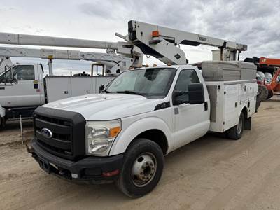 Ford F-350 34 ft Boom / Bucket Truck - 2011 VERSALIFT TEL29NE Aerial Lift, Automatic